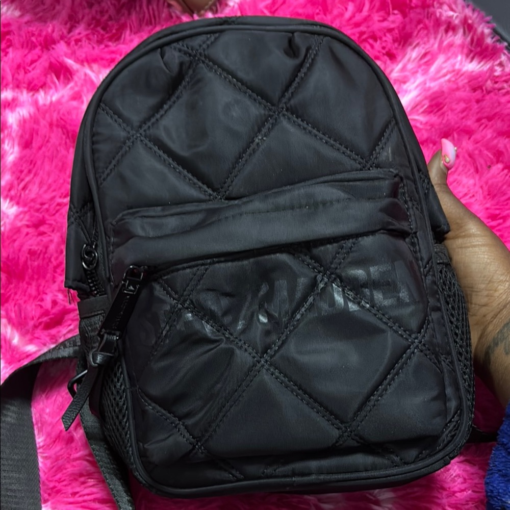Steve Madden Black Quilted Women’s Backpack